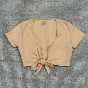 Oh Polly Tie-Front Crop Top